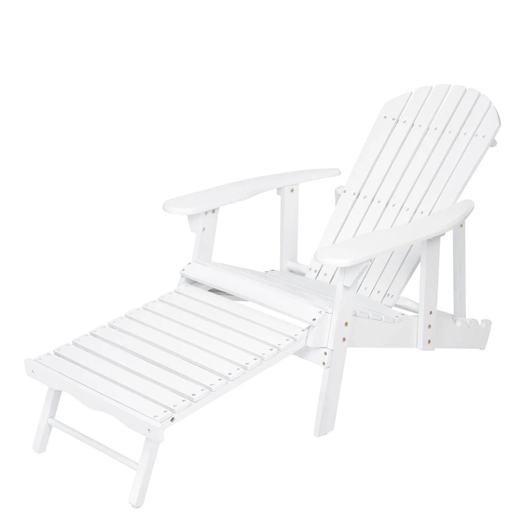 Streamdale Furniture Streamdale Acacia Wood Folding Adirondack Chair - Rustic Design 5