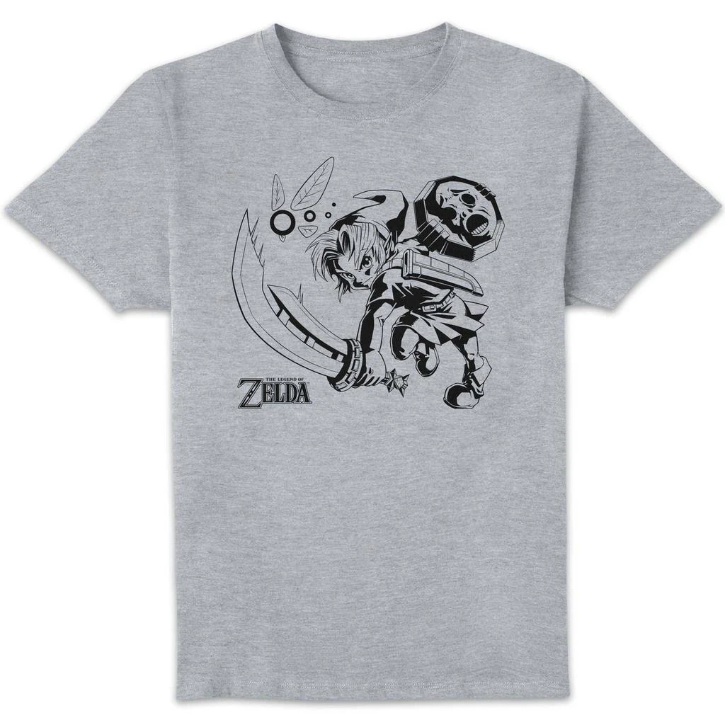 Nintendo The Legend of Zelda Link And Navi Unisex T-Shirt - Grey 1
