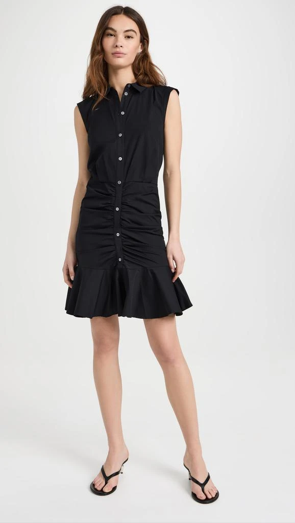 VERONICA BEARD Ruched Shirtdress 4