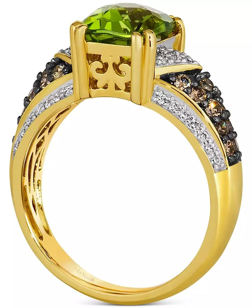 Le Vian Chocolatier® Green Apple Peridot (1-7/8 ct. t.w.) & Diamond (1/2 ct. t.w.) Ring in 14k Gold 3