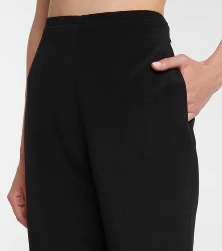 Valentino Stretch wool and silk-blend biker shorts 4