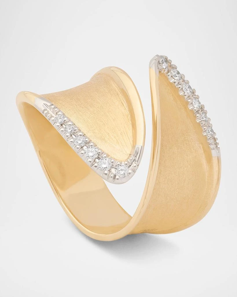 Marco Bicego 18K Gold Lunaria Twist Wrap Diamond Ring