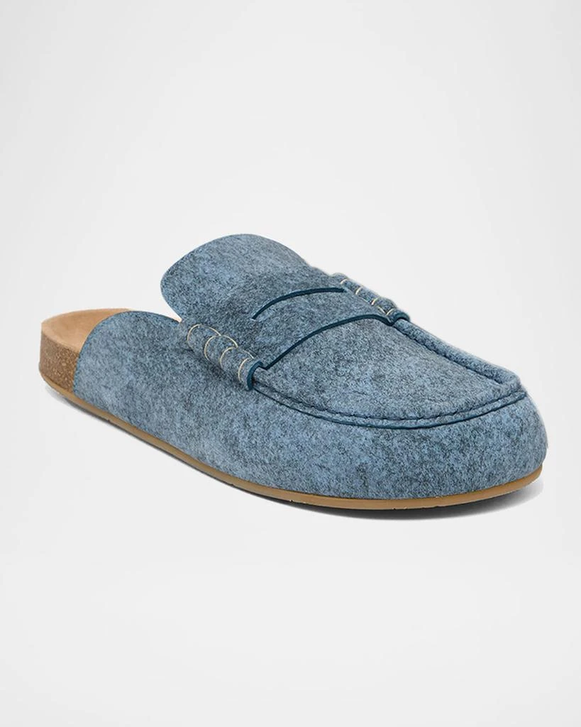 JW Anderson Suede Stitch Loafer Mules 2