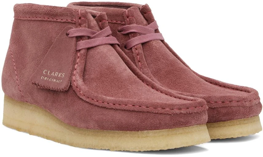 Clarks Pink Wallabee Boots 4