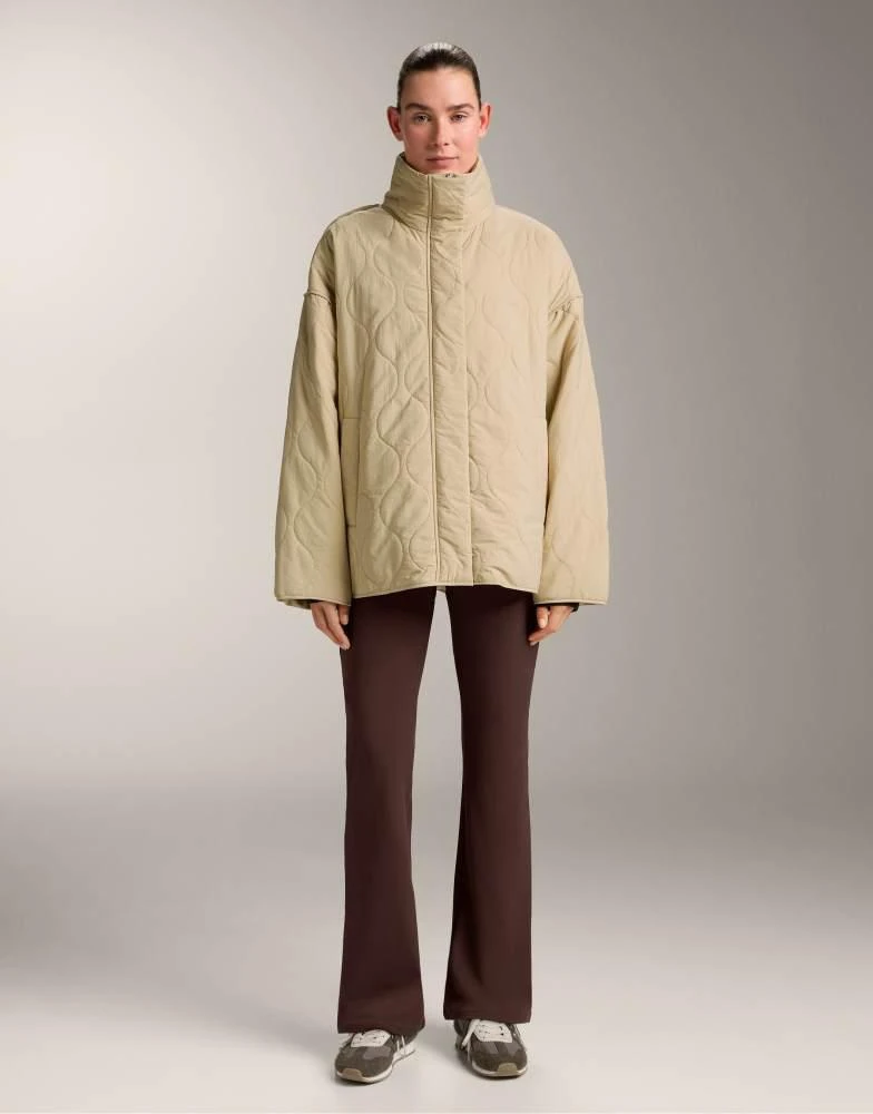 OYSHO OYSHO Waterrepellent fellex® aerogel padded jacket in beige 2