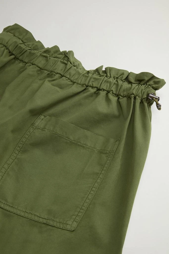 Woolrich Garment-Dyed Pure Cotton Pants - Women - Green 7