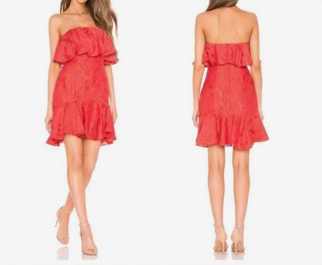 Keepsake Keepsake - The Label Radar Ruffle A-Line Strapless Mini Dress 1