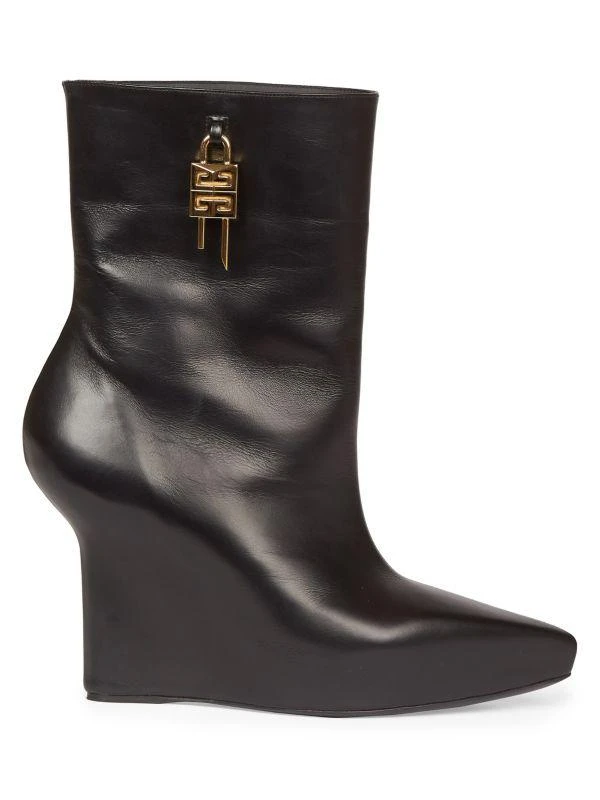 Givenchy G Lock 80 Leather Wedge Short Boots 1