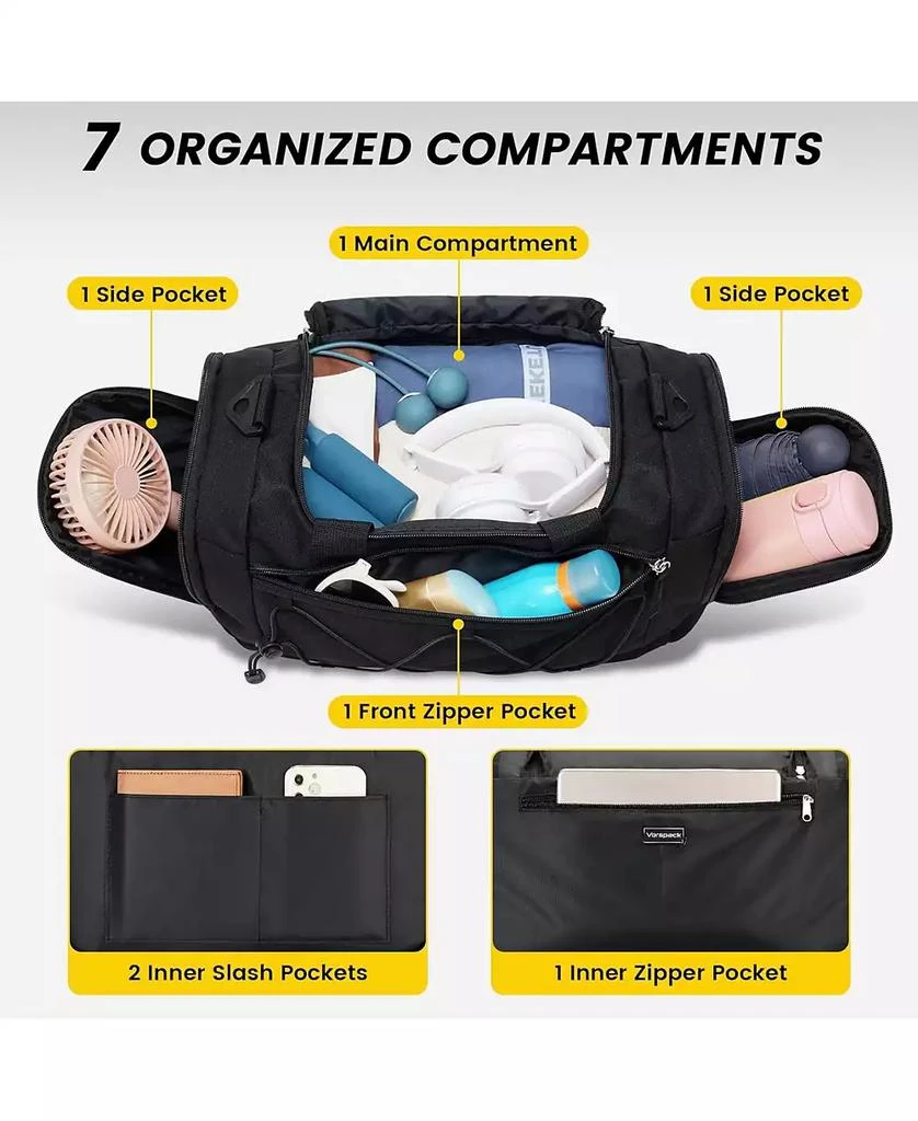 Urtala Roomy Gym Bag for Men - 21 Inches Duffle Bag with Shoe Compartment, Lightweight Travel Bag for Sports, Gym & Weekend Trips 3