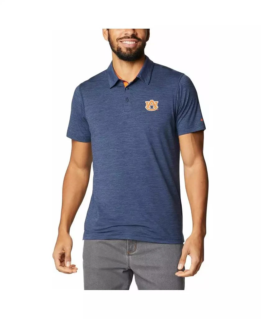 Columbia Men's Navy Auburn Tigers Tech Trail Omni-Shade Polo Shirt 6