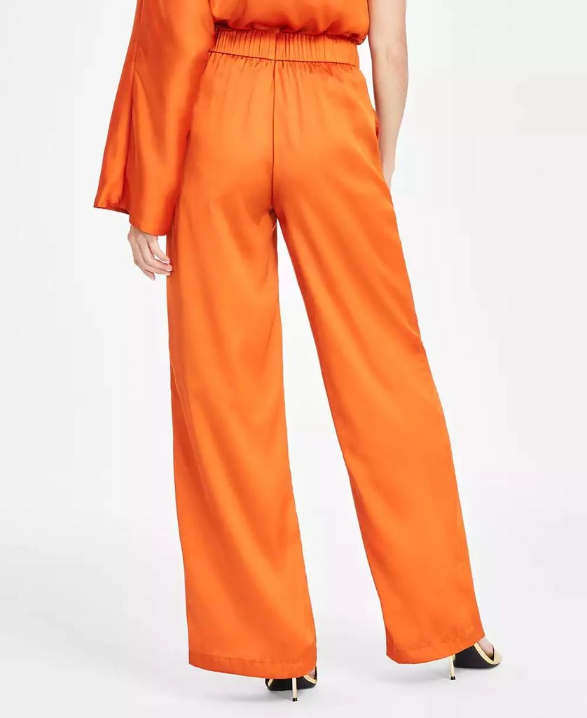 INC International Women's High-Rise Satin Palazzo Pants, Exclusively at Macy's 4