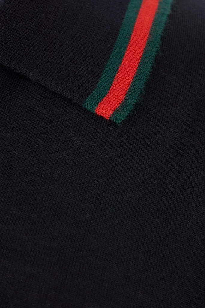 Gucci Midnight Blue Wool Polo Shirt 3