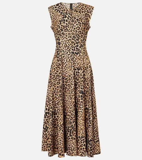 Norma Kamali Grace leopard-print maxi dress 1