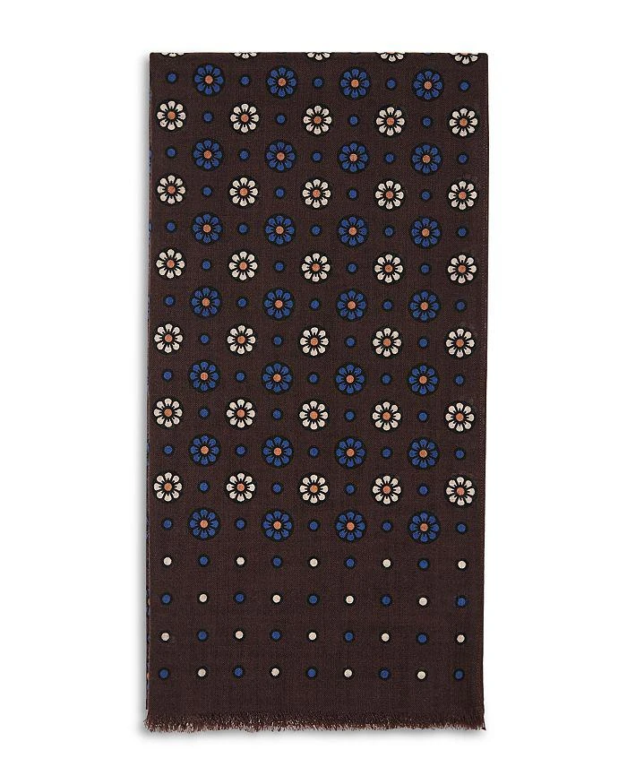 The Men's Store at Bloomingdale's Mantero Floral Medallion Italian Wool Scarf - Exclusive 1