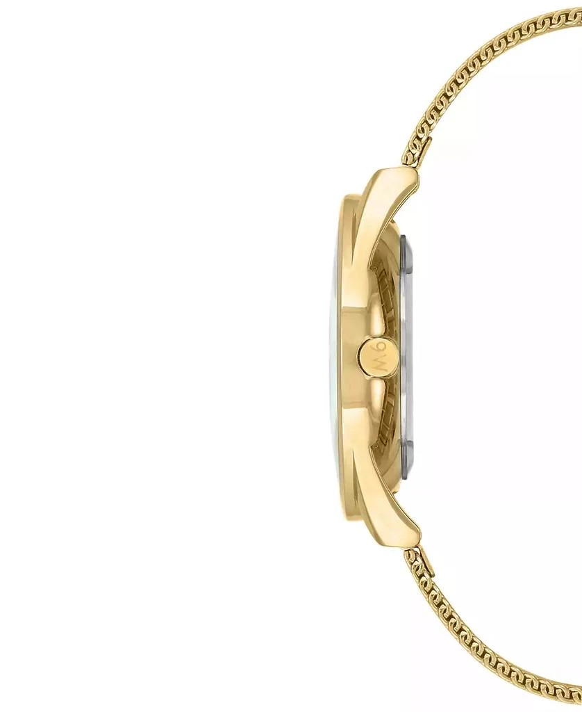 Nine West Women's Gold-Tone Stainless Steel Mesh Bracelet Watch 34mm NW-1922CHGB 3