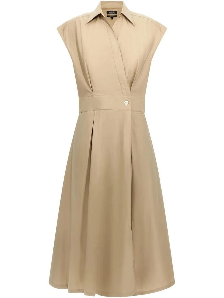 A.P.C. COTTON WRAP DRESS 1