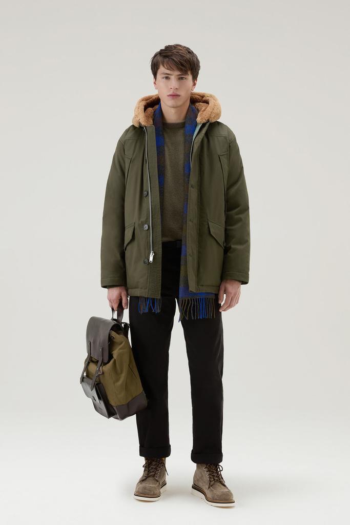 Woolrich Reversible Parka in Best Cotton - Men - Green