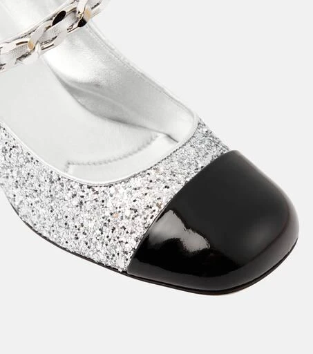 Miu Miu Glitter Mary Jane pumps 6