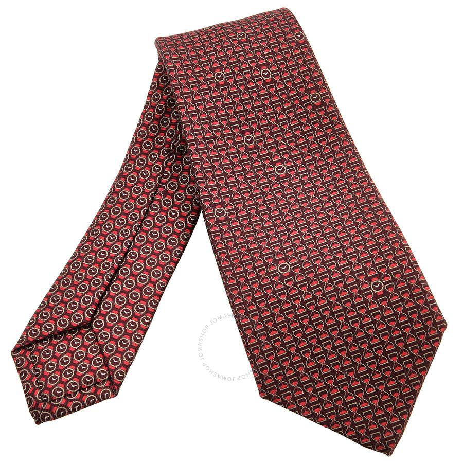 BVLGARI Pictoria Time Wrap Silk Tie