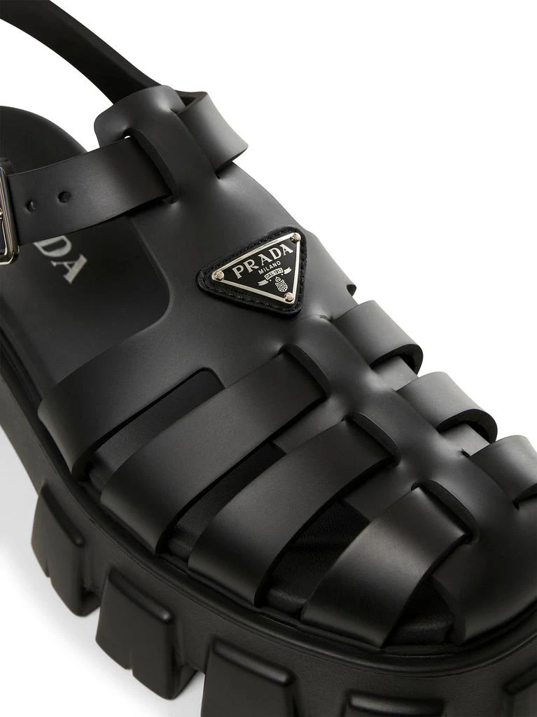 PRADA CALZATURE PRADA CALZATURE | Black rubber Monolith sandals | Women | 40 5