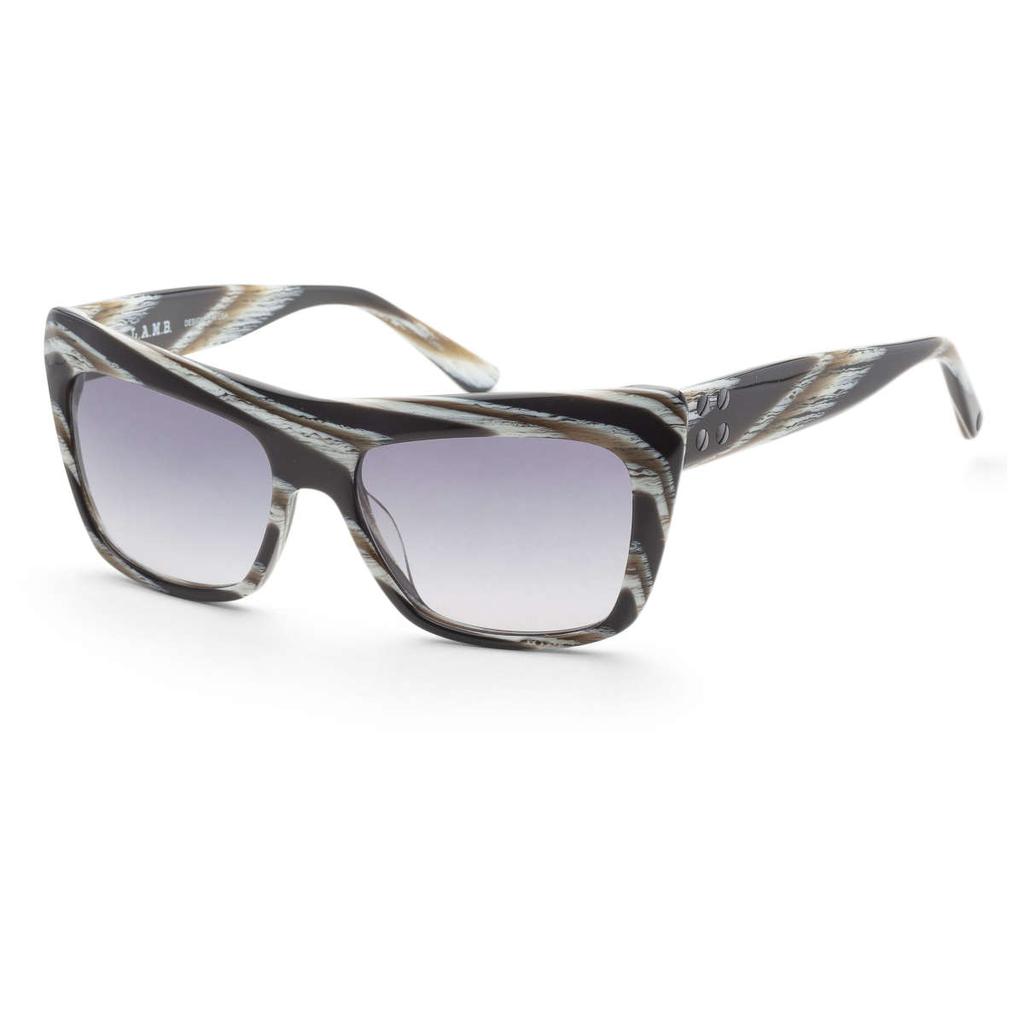 L.A.M.B. L.A.M.B. Women's Black Cat-Eye Sunglasses