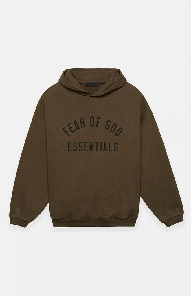 Essentials Olive Fleece Hoodie 1