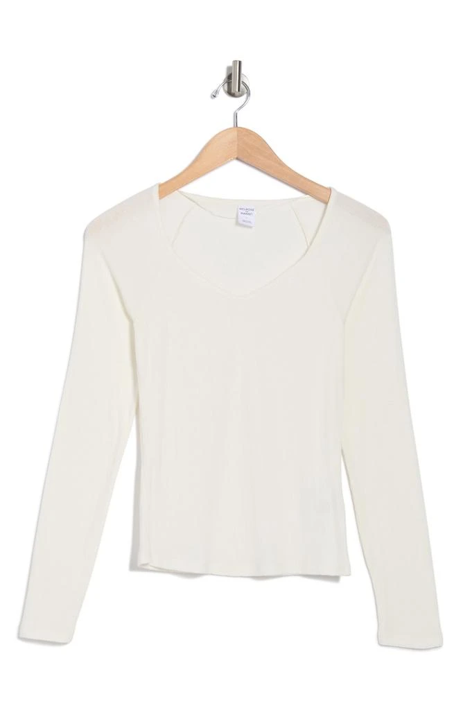 Melrose and Market Long Sleeve V-Neck T-Shirt 3