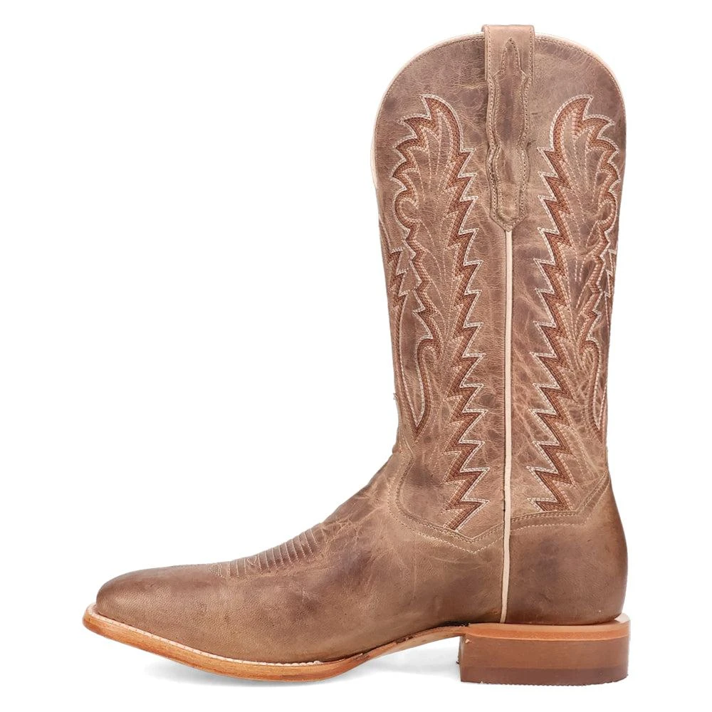 Dan Post Boots Jerry Embroidered Square Toe Pull On Cowboy Boots 3