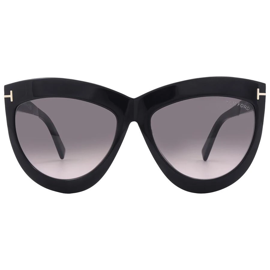 Tom Ford Doris Smoke Gradient Cat Eye Ladies Sunglasses 