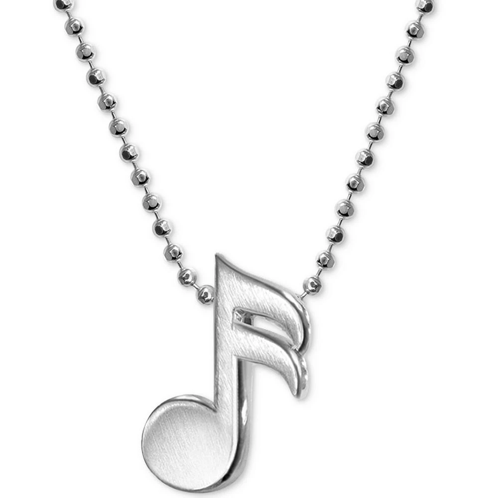 Alex Woo Music Note Necklace in Sterling Silver 1