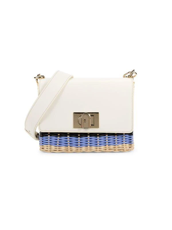 Furla Woven Leather Shoulder Bag 1