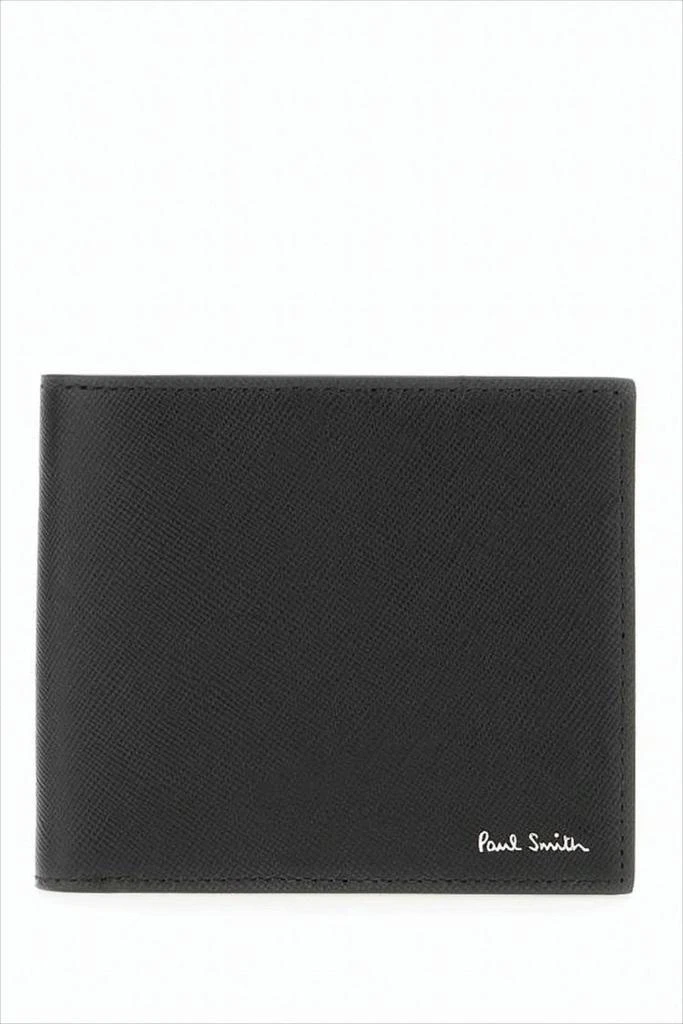 Paul Smith Textured Lambskin Bifold Wallet with Signature Detail
