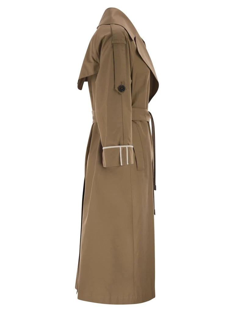Max Mara Mtcutrench - Trench Coat In Water-Repellent Twill 3