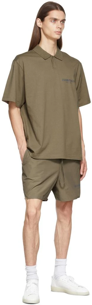 Essentials Taupe Volley Shorts 4
