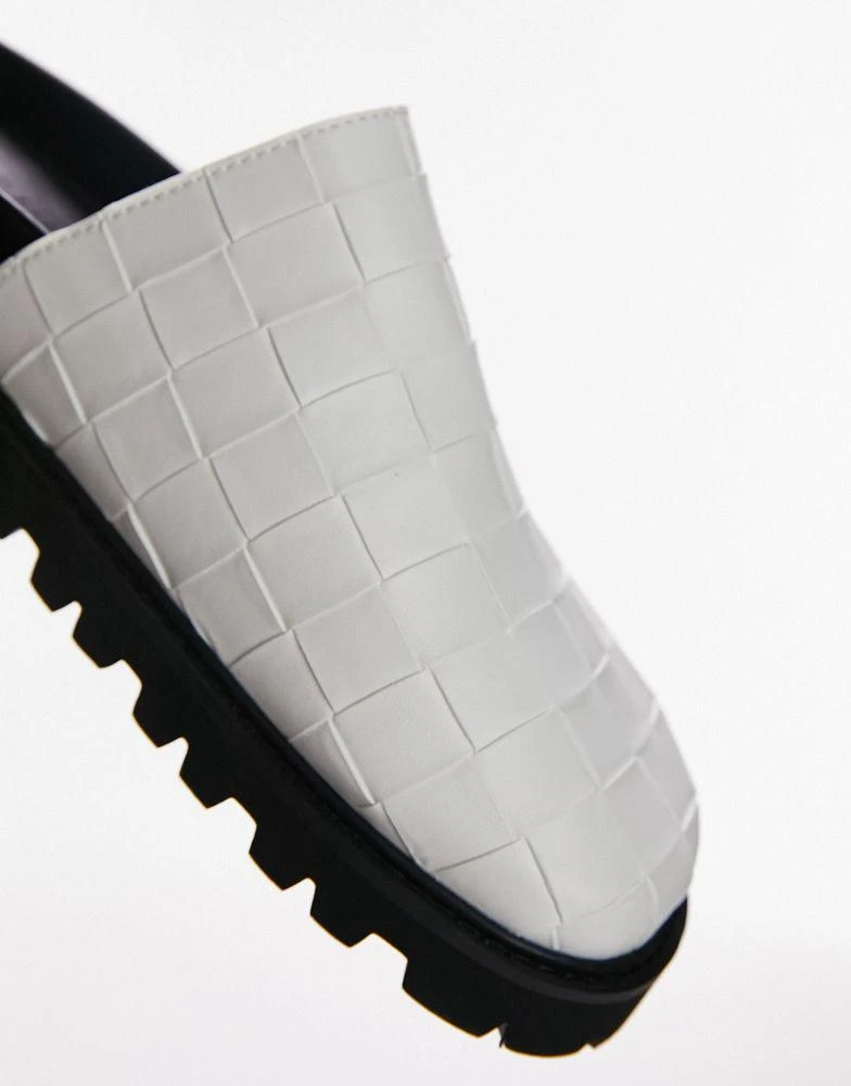 Topshop Topshop Beau woven mule in white 4