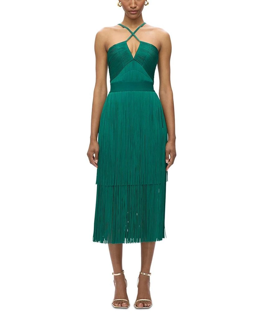 Herve Leger The Natalia Fringe Dress 4