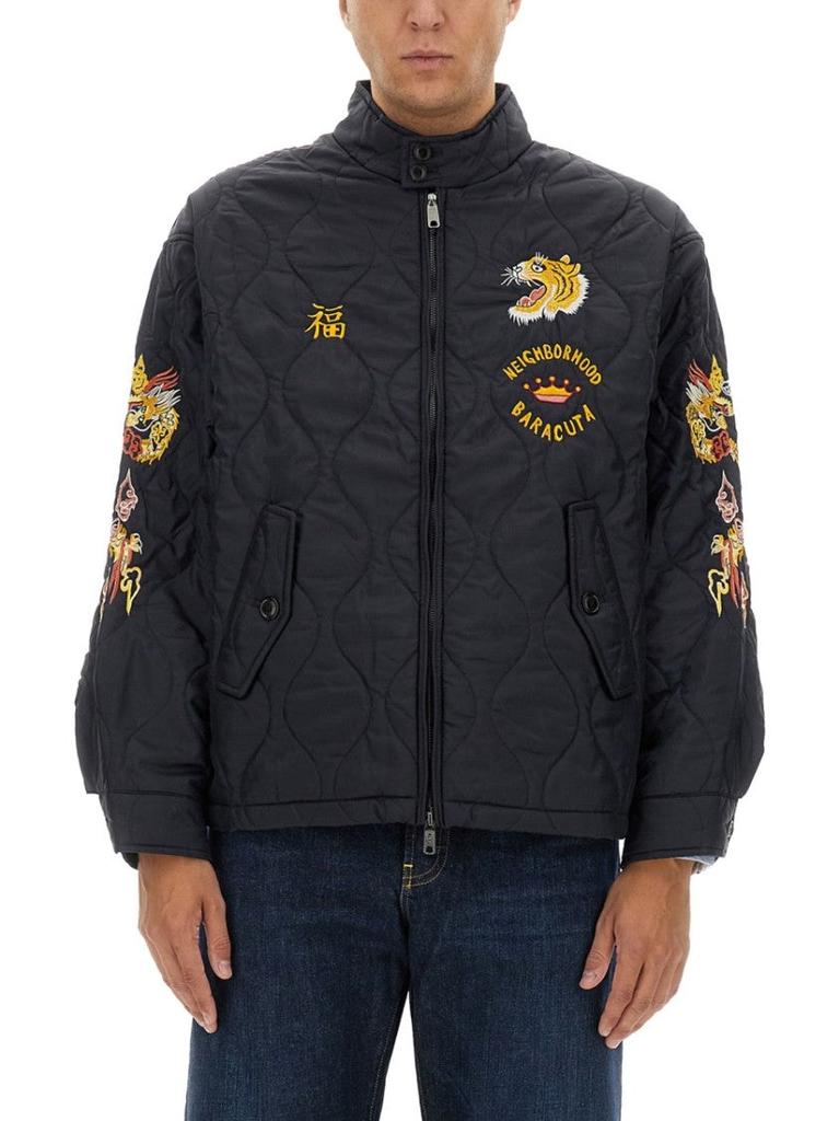 NEIGHBORHOOD Men's Melton Zip Work Jacket Black - Jackets