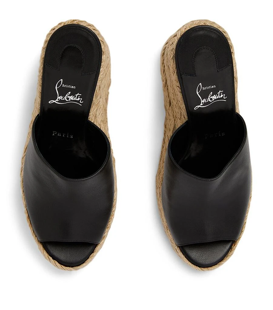 Christian Louboutin Ariella Zeppa Leather Wedge Espadrilles 130 3