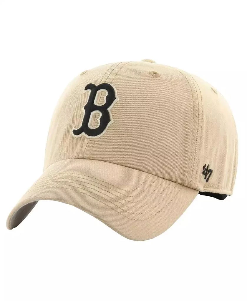 47 Brand Men's Khaki Boston Red Sox Dusted Franchise Fitted Hat 1