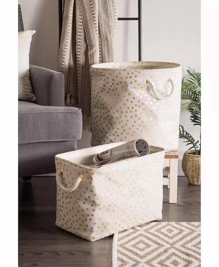 Design Imports Storage Bin Dots, Rectangle
