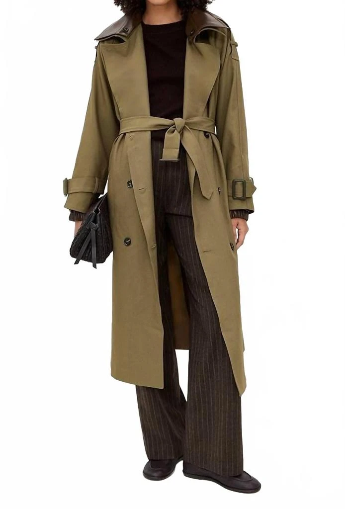 Line
Dot Linden Trench Coat In Khaki