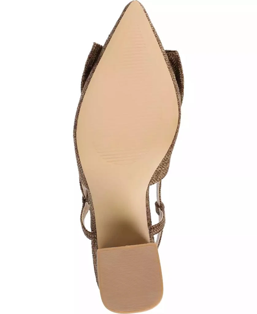Journee Collection Women's Tailynn Wide Width Slingback Block Heel Pumps 5