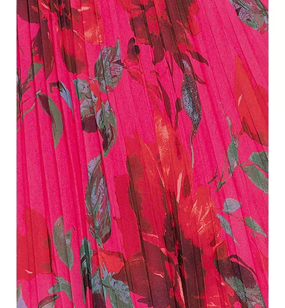 XSCAPE Women's Printed Sweetheart Spaghetti-Strap Dress