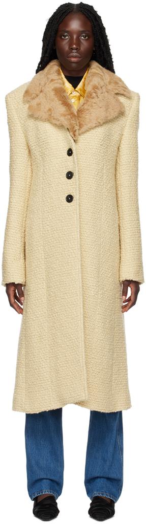 Kwaidan Editions Beige Notched Lapel Coat