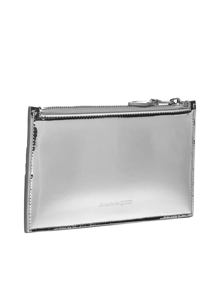 Alexander McQueen Alexander McQueen Metallic Zipped Cardholder 2