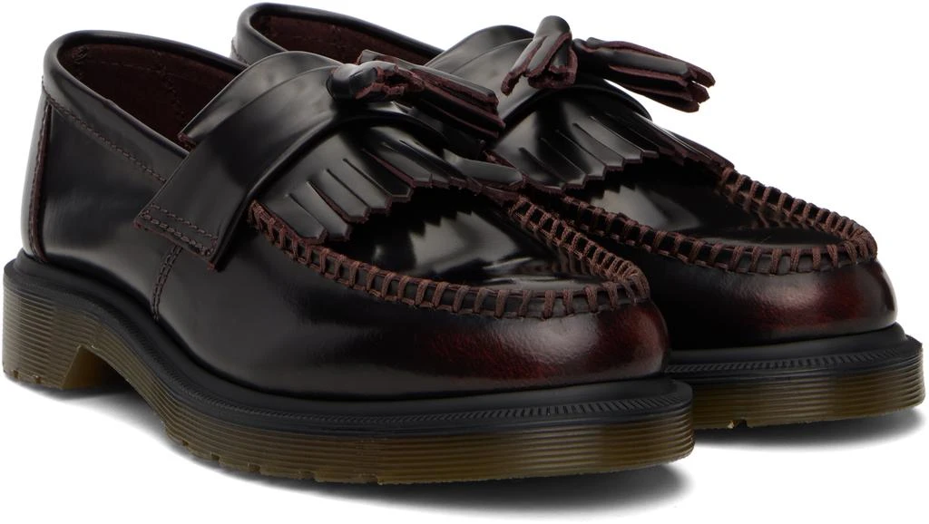 Dr. Martens Burgundy Adrian Arcadia Leather Tassel Loafers 4