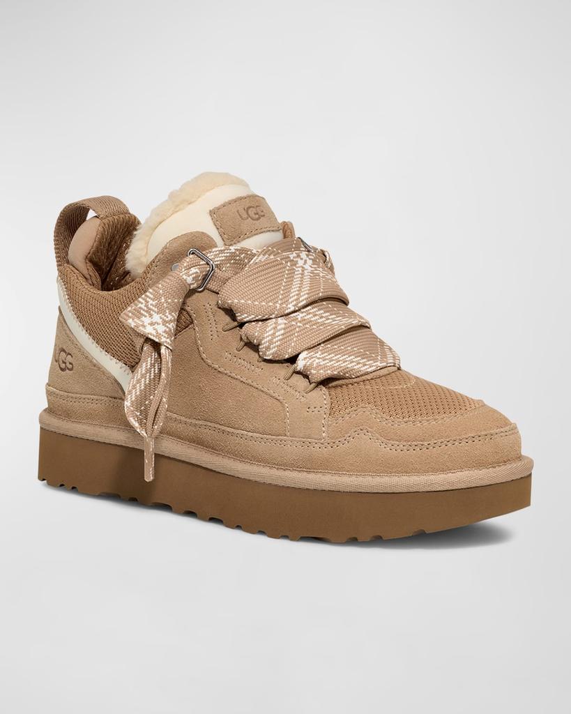 UGG Lowmel Suede Lace-Up Sneakers