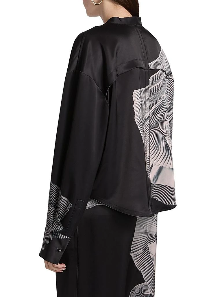 Jason Wu Double-Face Satin Oversized Shirt 5