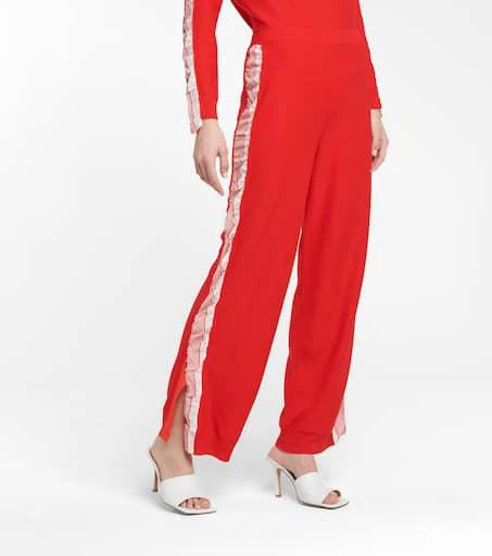 Stella McCartney Silk-trimmed wool sweatpants 4