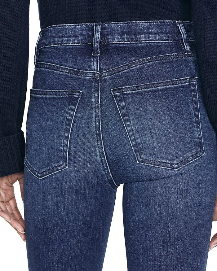 FRAME Le Sleek Straight Fit High Rise Cropped Jeans in Thunderstorm 5